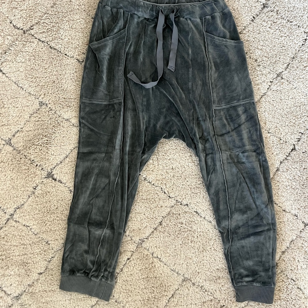 Velour Free People Harem Pants